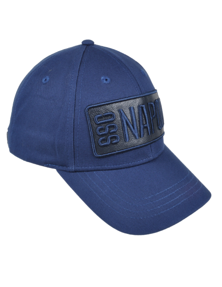 CAPPELLO BASEBALL PATCH PELLE RICAMO 100%CO Enzo Castellano SSC NAPOLI