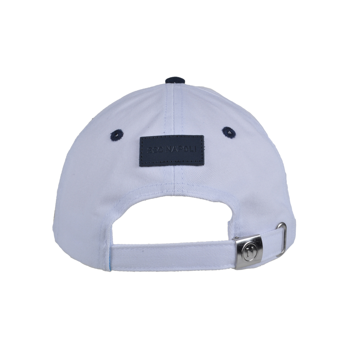 Cappello Baseball Junior Bianco A Contrasto 100%co Enzo Castellano Ssc Napoli - Imma Italy