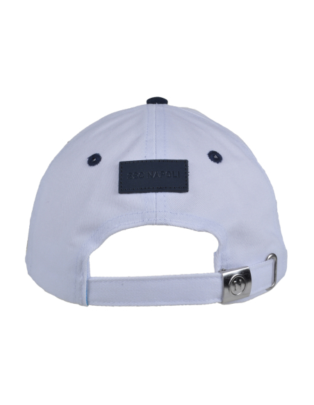 Cappello Baseball Junior Bianco A Contrasto 100%co Enzo Castellano Ssc Napoli - Imma Italy