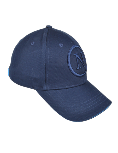 Cappello Baseball Junior Blu Tono A Tono 100%co Enzo Castellano Ssc Napoli - Imma Italy