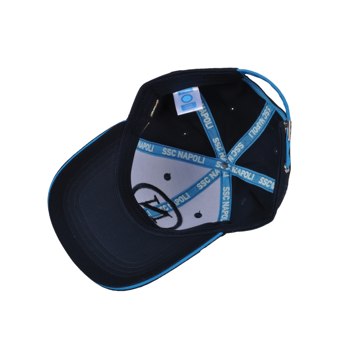 Cappello Baseball Junior Blu Tono A Tono 100%co Enzo Castellano Ssc Napoli - Imma Italy
