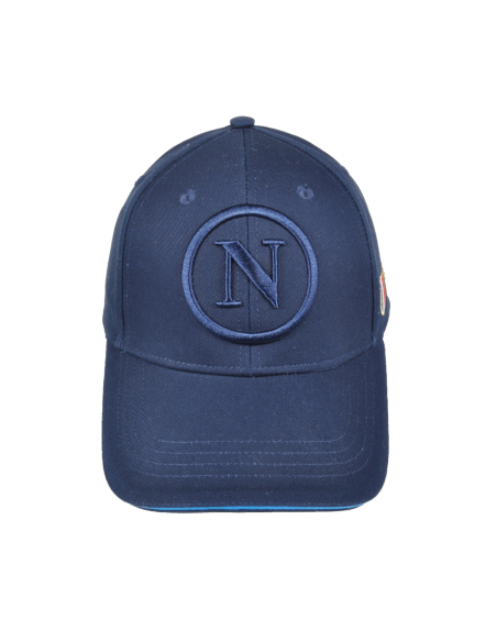Cappello Baseball Junior Blu Tono A Tono 100%co Enzo Castellano Ssc Napoli - Imma Italy