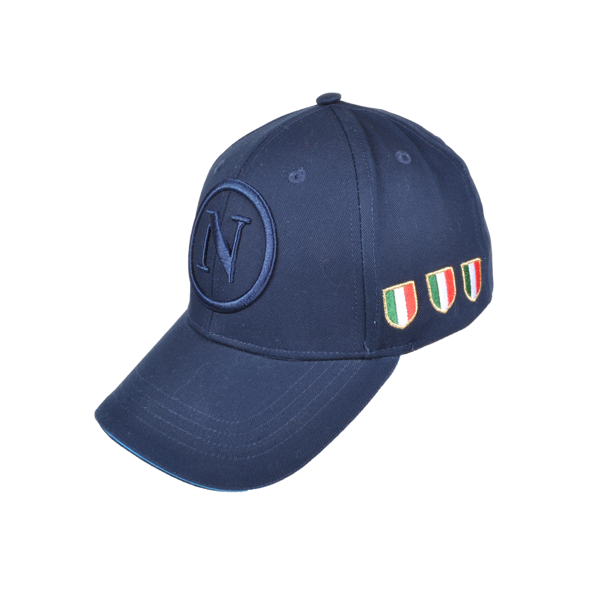 Cappello Baseball Junior Blu Tono A Tono 100%co Enzo Castellano Ssc Napoli - Imma Italy