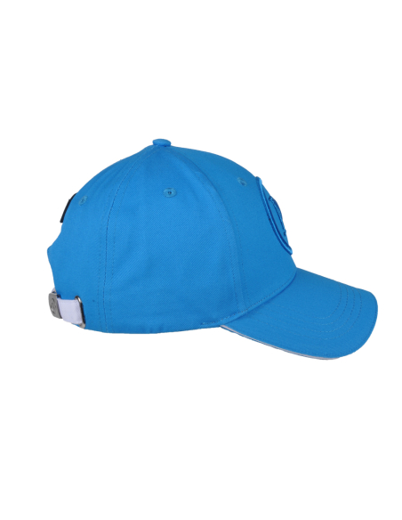 Cappello Baseball Junior Azzurro Tono A Tono 100%co Enzo Castellano Ssc Napoli - Imma Italy