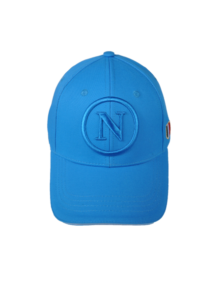 Cappello Baseball Junior Azzurro Tono A Tono 100%co Enzo Castellano Ssc Napoli - Imma Italy