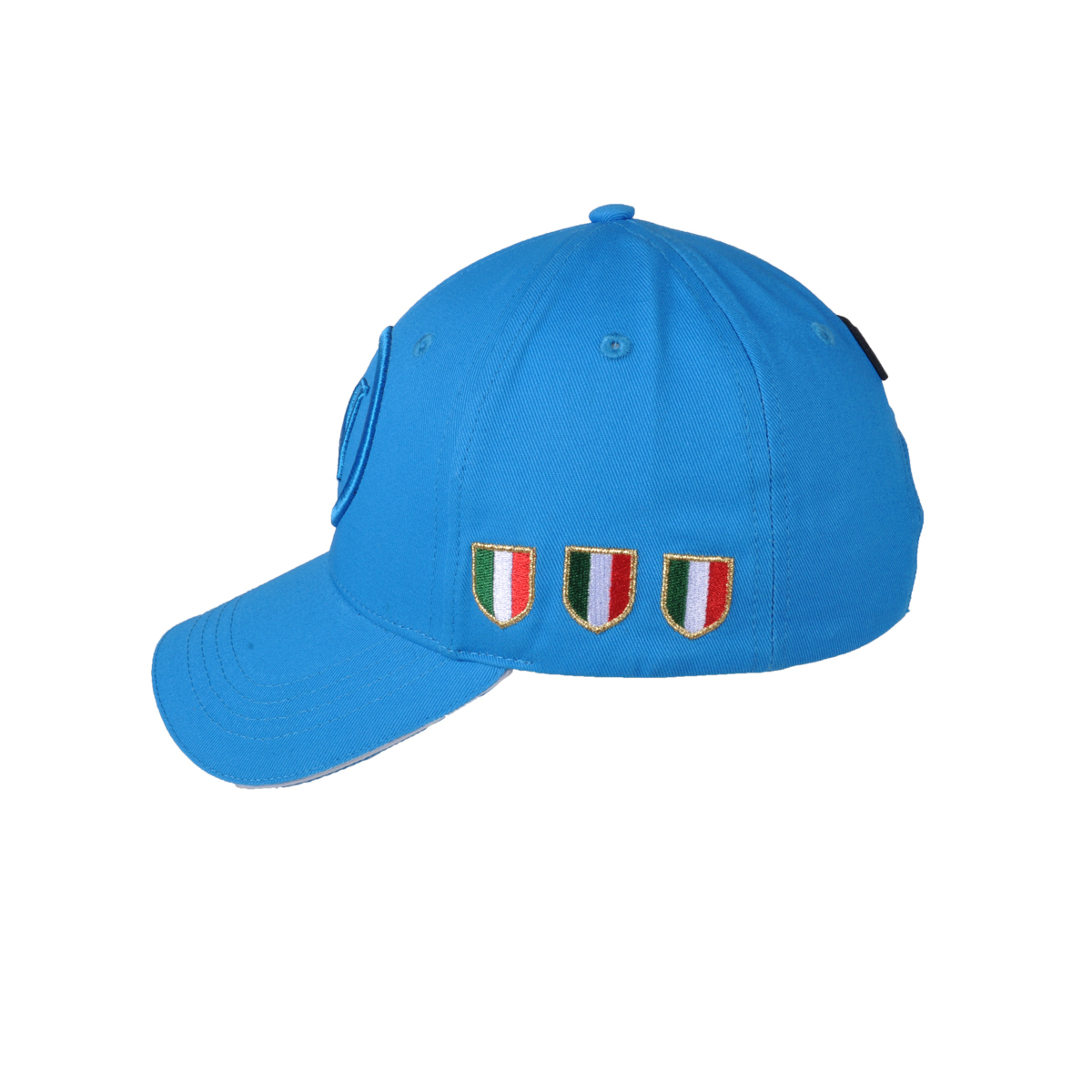 Cappello Baseball Junior Azzurro Tono A Tono 100%co Enzo Castellano Ssc Napoli - Imma Italy