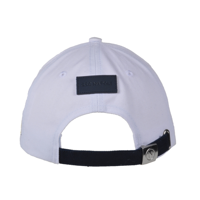 Cappello Baseball Junior Bianco Tono A Tono 100%co Enzo Castellano Ssc Napoli - Imma Italy 2