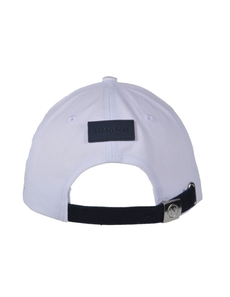 Cappello Baseball Junior Bianco Tono A Tono 100%co Enzo Castellano Ssc Napoli - Imma Italy