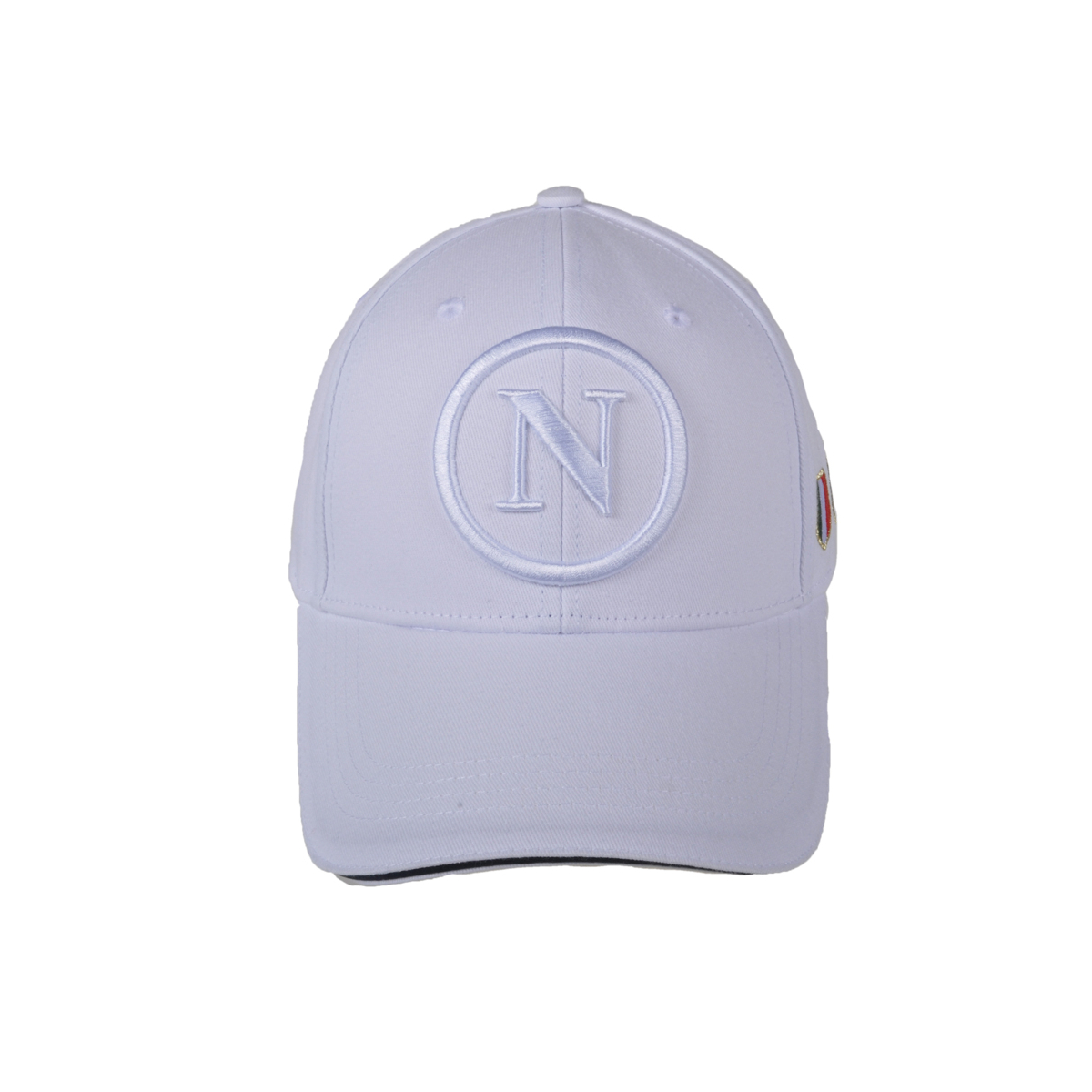 Cappello Baseball Junior Bianco Tono A Tono 100%co Enzo Castellano Ssc Napoli - Imma Italy