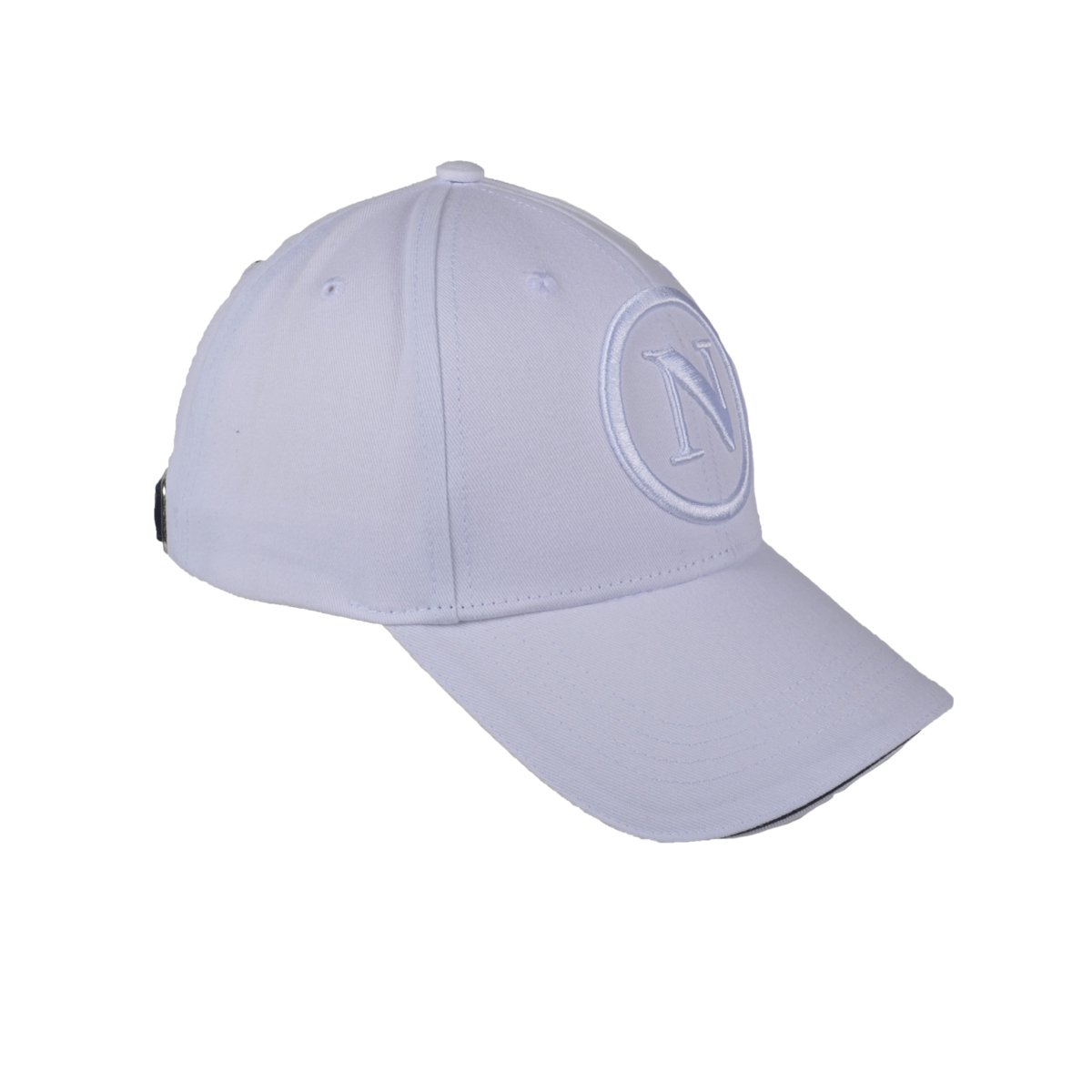 Cappello Baseball Adulto Bianco Tono A Tono 100%co Enzo Castellano Ssc Napoli - Imma Italy