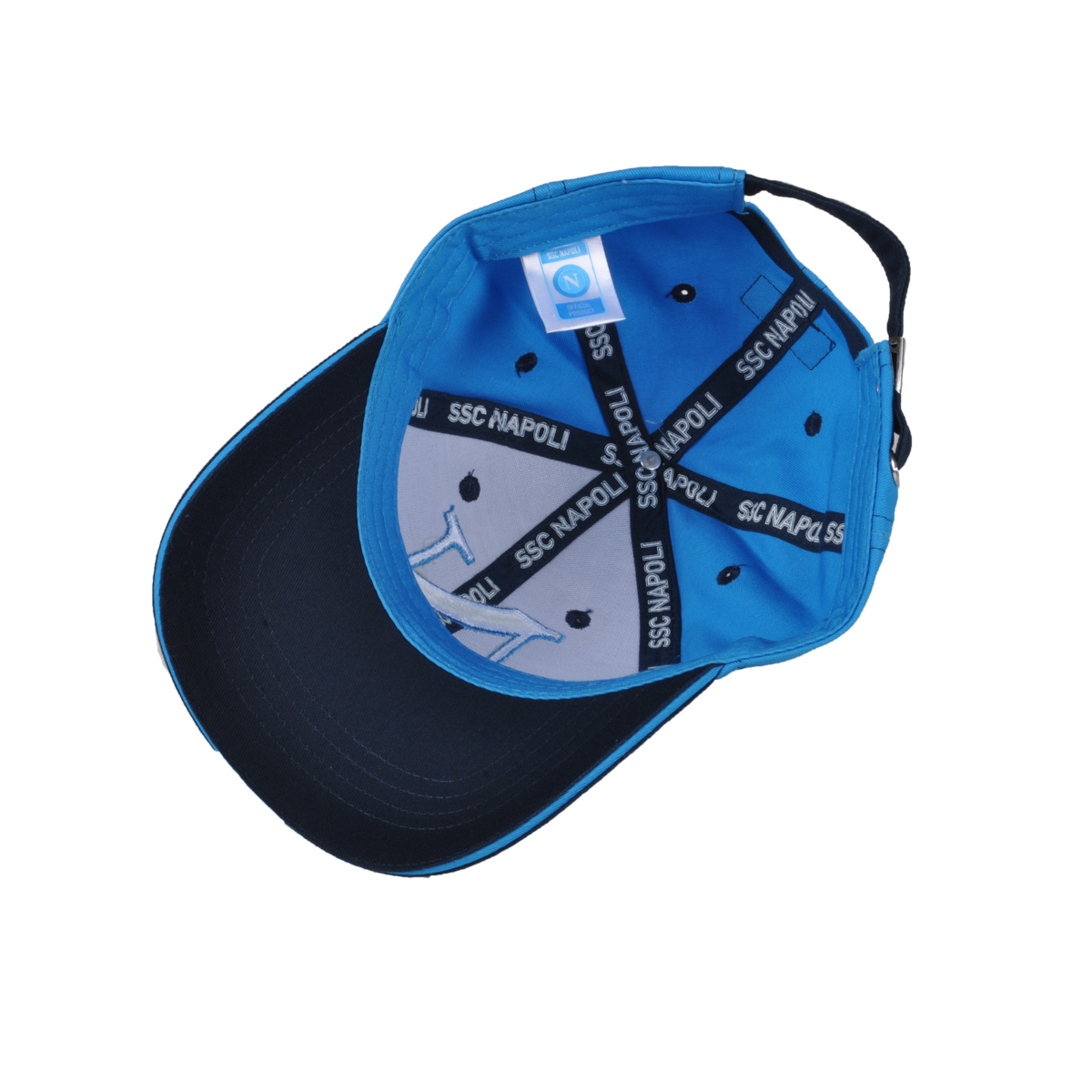 Cappello Baseball Junior Blu/azzurro 100%co Enzo Castellano Sscn Napoli - Imma Italy