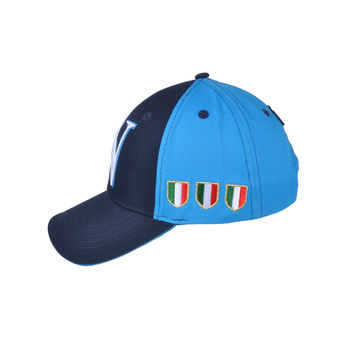 Cappello Baseball Junior Blu/azzurro 100%co Enzo Castellano Sscn Napoli - Imma Italy