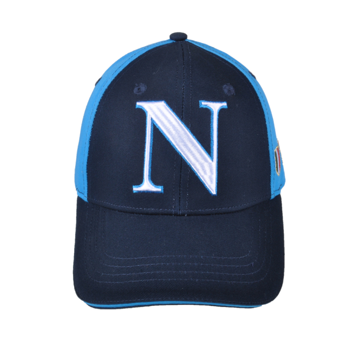 Cappello Baseball Adulto Blu/azzurro 100%co Enzo Castellano Ssc Napoli - Imma Italy