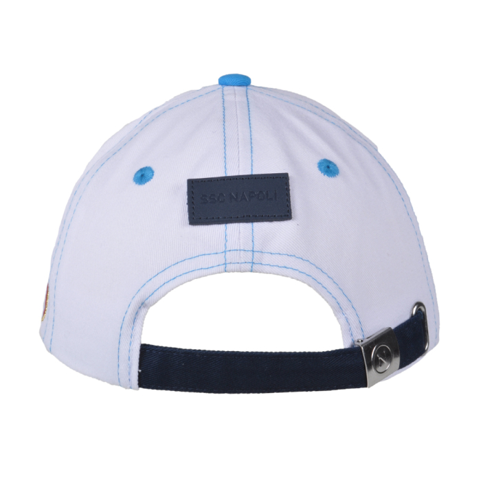 Cappello Baseball Junior Azzurro/bianco 100%co Enzo Castellano Ssc Napoli - Imma Italy 2