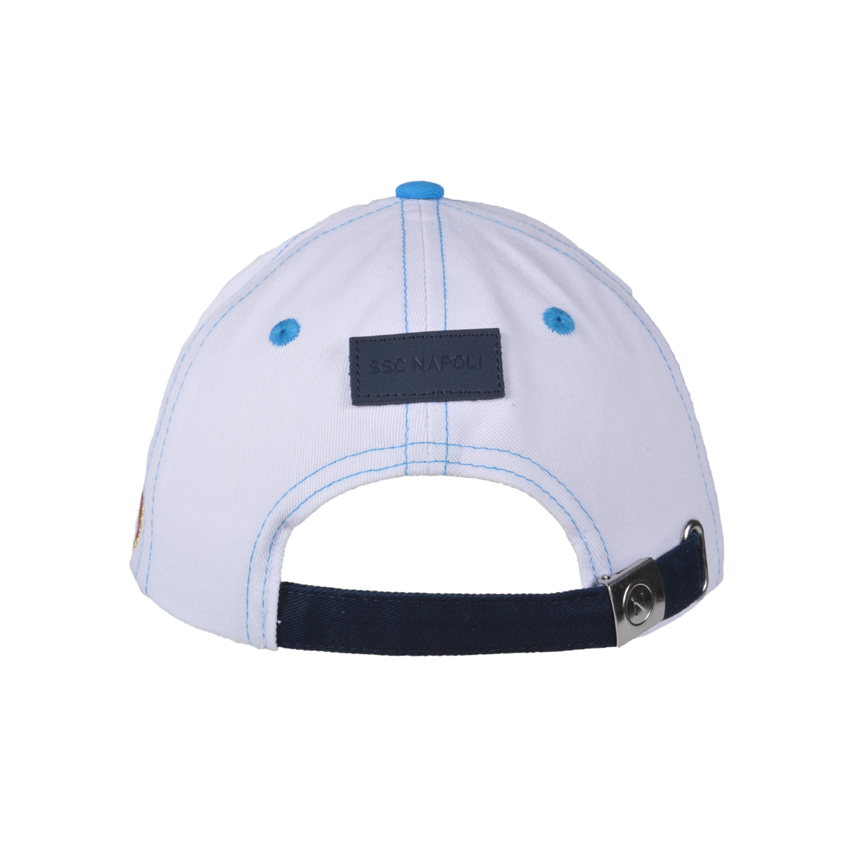 Cappello Baseball Junior Azzurro/bianco 100%co Enzo Castellano Ssc Napoli - Imma Italy