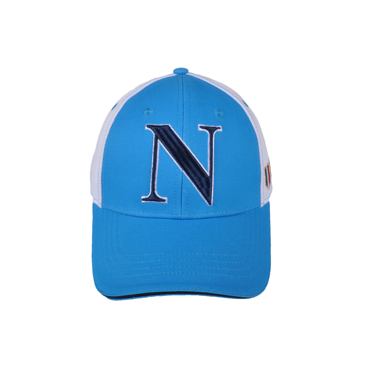 Cappello Baseball Junior Azzurro/bianco 100%co Enzo Castellano Ssc Napoli - Imma Italy