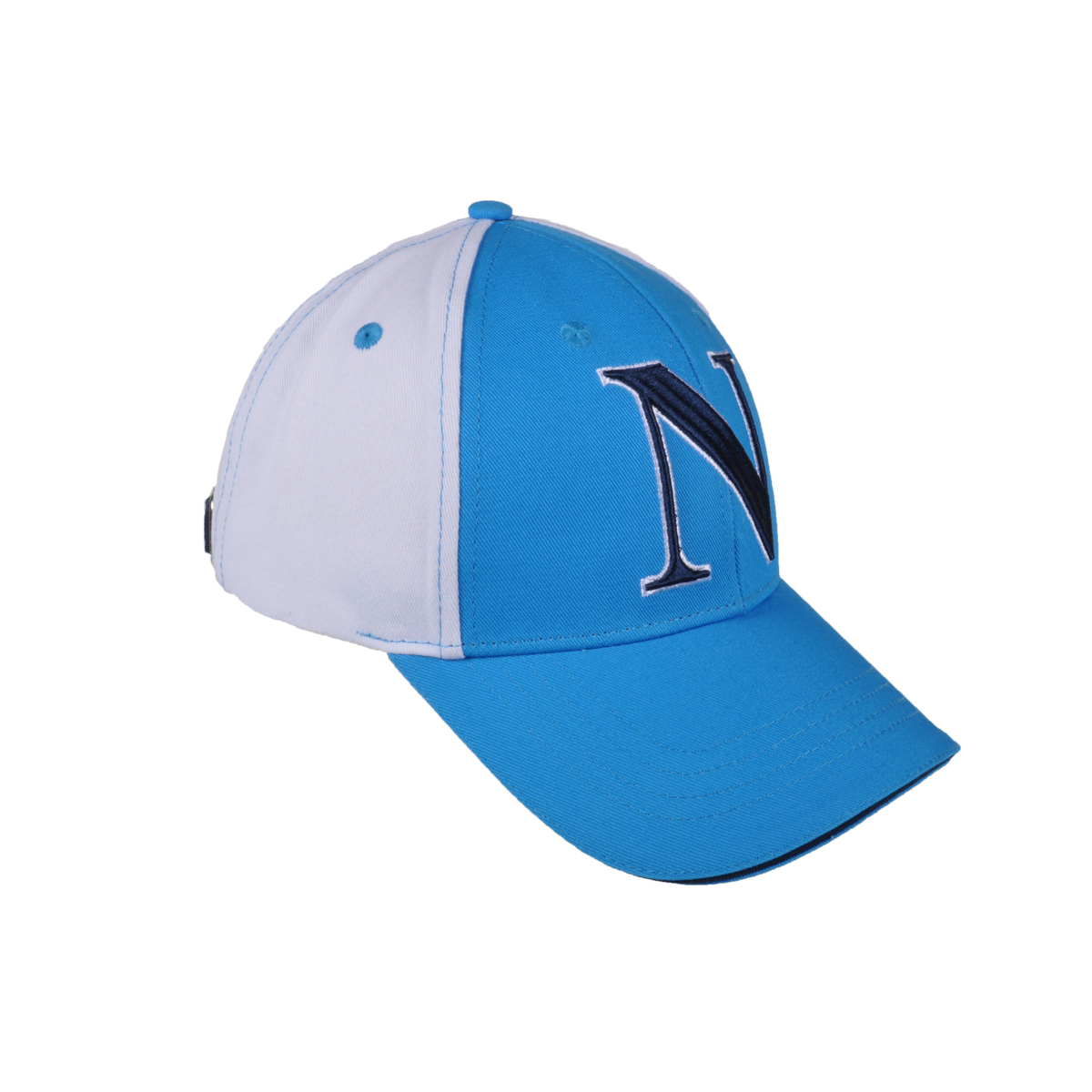 Cappello Baseball Junior Azzurro/bianco 100%co Enzo Castellano Ssc Napoli - Imma Italy