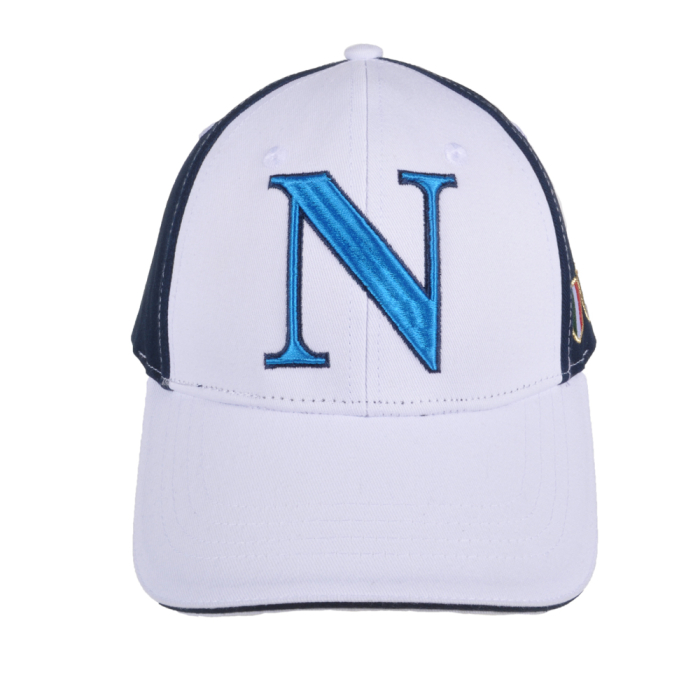 Cappello Baseball Junior Bianco/blu 100%co Enzo Castellano Ssc Napoli - Imma Italy