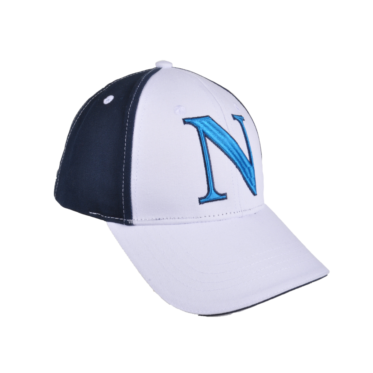 Cappello Baseball Junior Bianco/blu 100%co Enzo Castellano Ssc Napoli - Imma Italy
