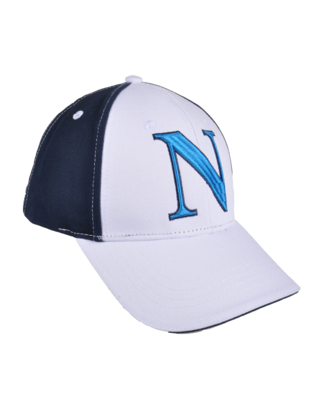 Cappello Baseball Junior Bianco/blu 100%co Enzo Castellano Ssc Napoli - Imma Italy