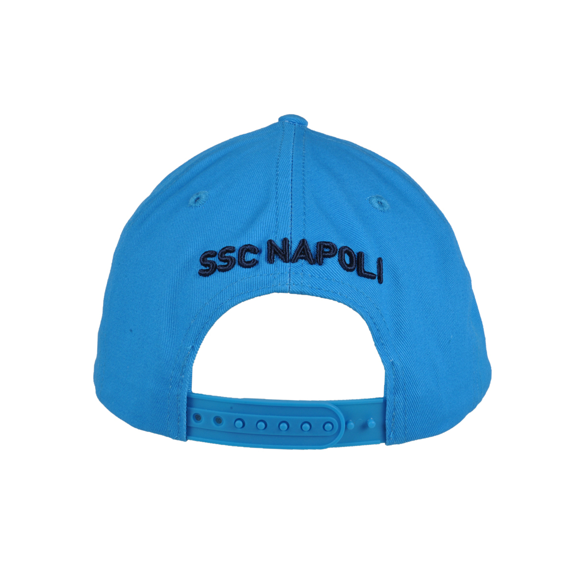 Cappello Baseball Adulto Azzurro Visiera Piatta 100%co Enzo Castellano Ssc Napoli - Imma Italy