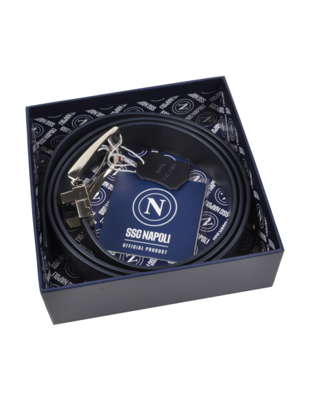 CINTURA PELLE CLASSICA REVERSIBILE SAFFIANO-LISCIA IN BOX size S M SSC NAPOLI