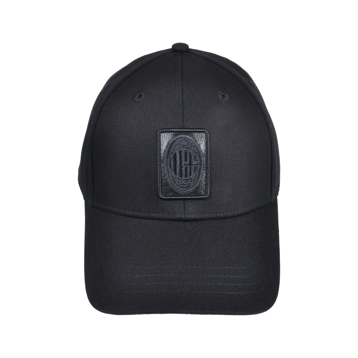 CAPPELLO BASEBALL PATCH PELLE E RICAMO 100%CO MILAN