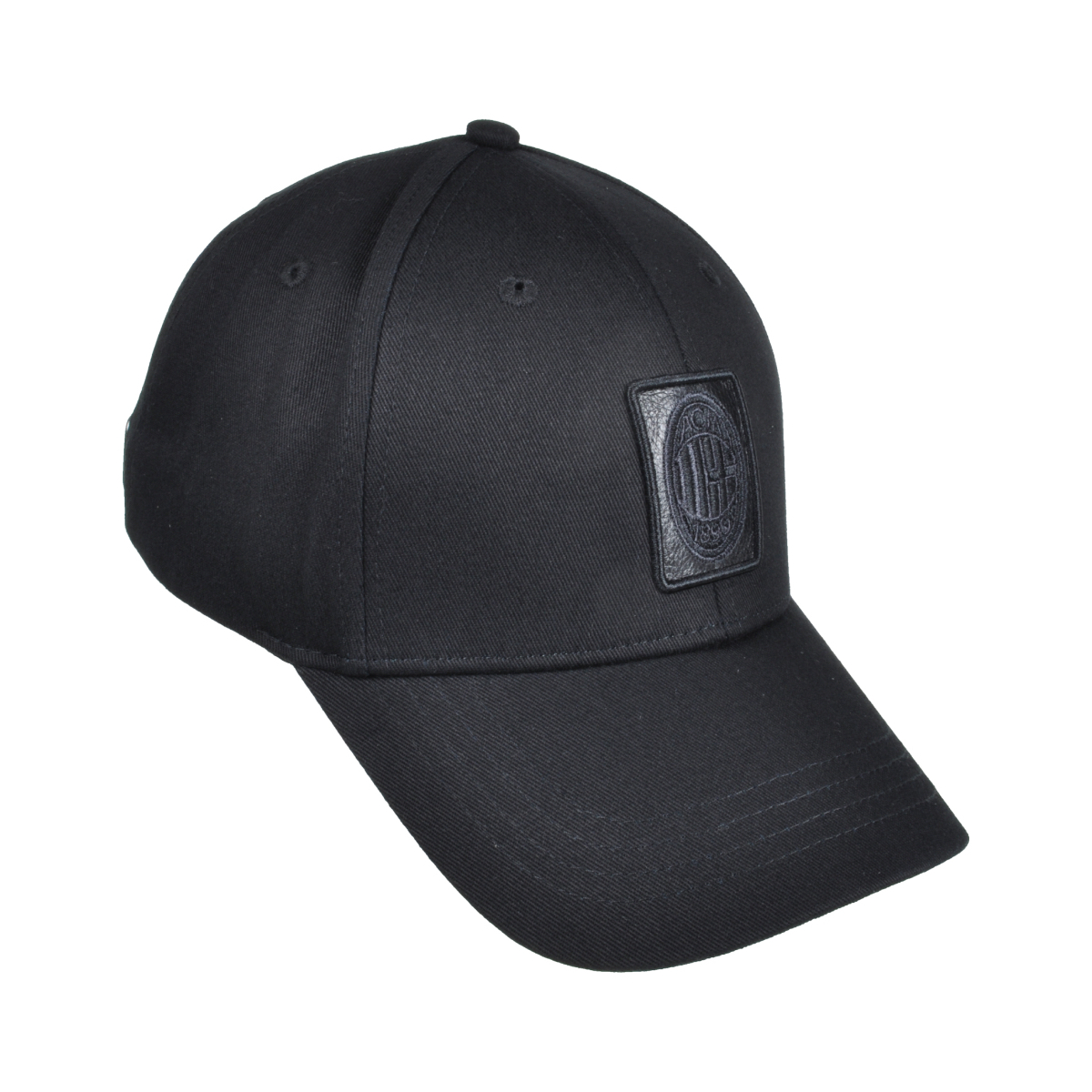 CAPPELLO BASEBALL PATCH PELLE E RICAMO 100%CO MILAN