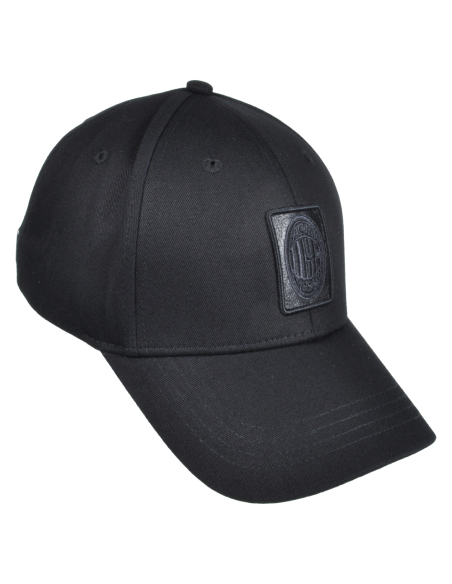 CAPPELLO BASEBALL PATCH PELLE E RICAMO 100%CO MILAN