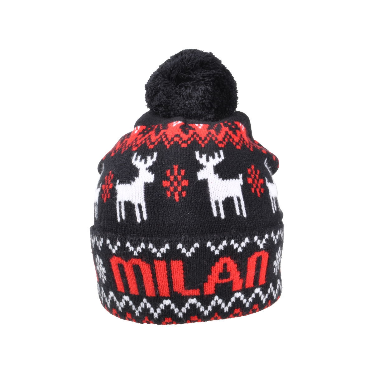 CAPPELLO PONPON JACQUARD PATCH PELLE 52%VI 30%PL 18%PA MILAN