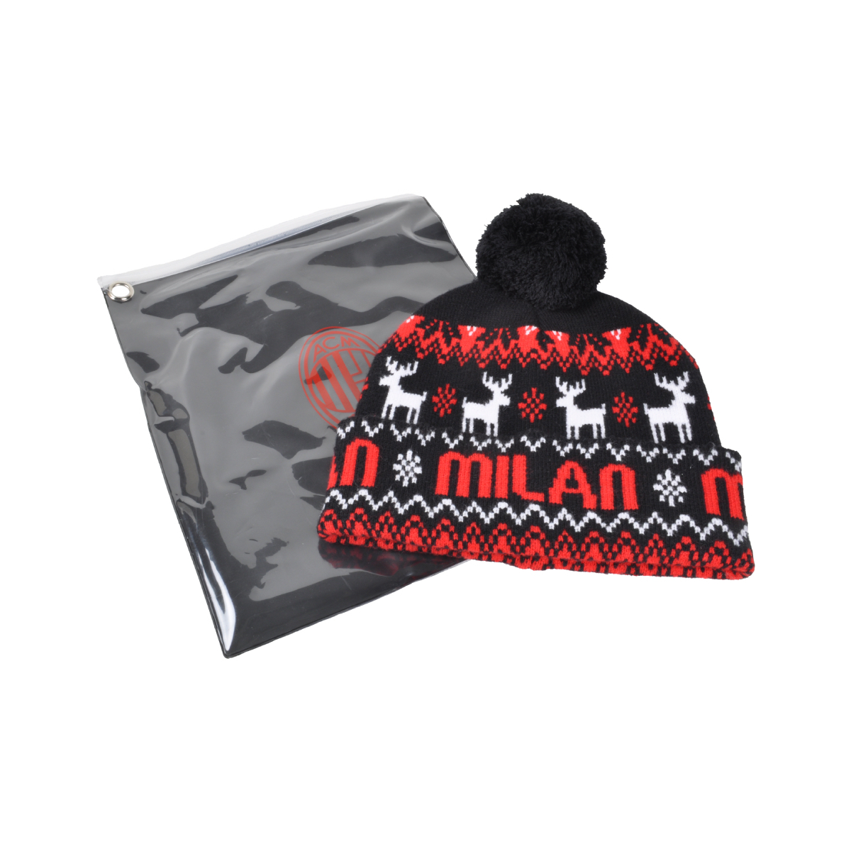 CAPPELLO PONPON JACQUARD PATCH PELLE 52%VI 30%PL 18%PA MILAN