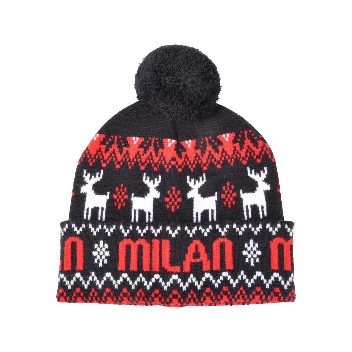 CAPPELLO PONPON JACQUARD PATCH PELLE 52%VI 30%PL 18%PA MILAN