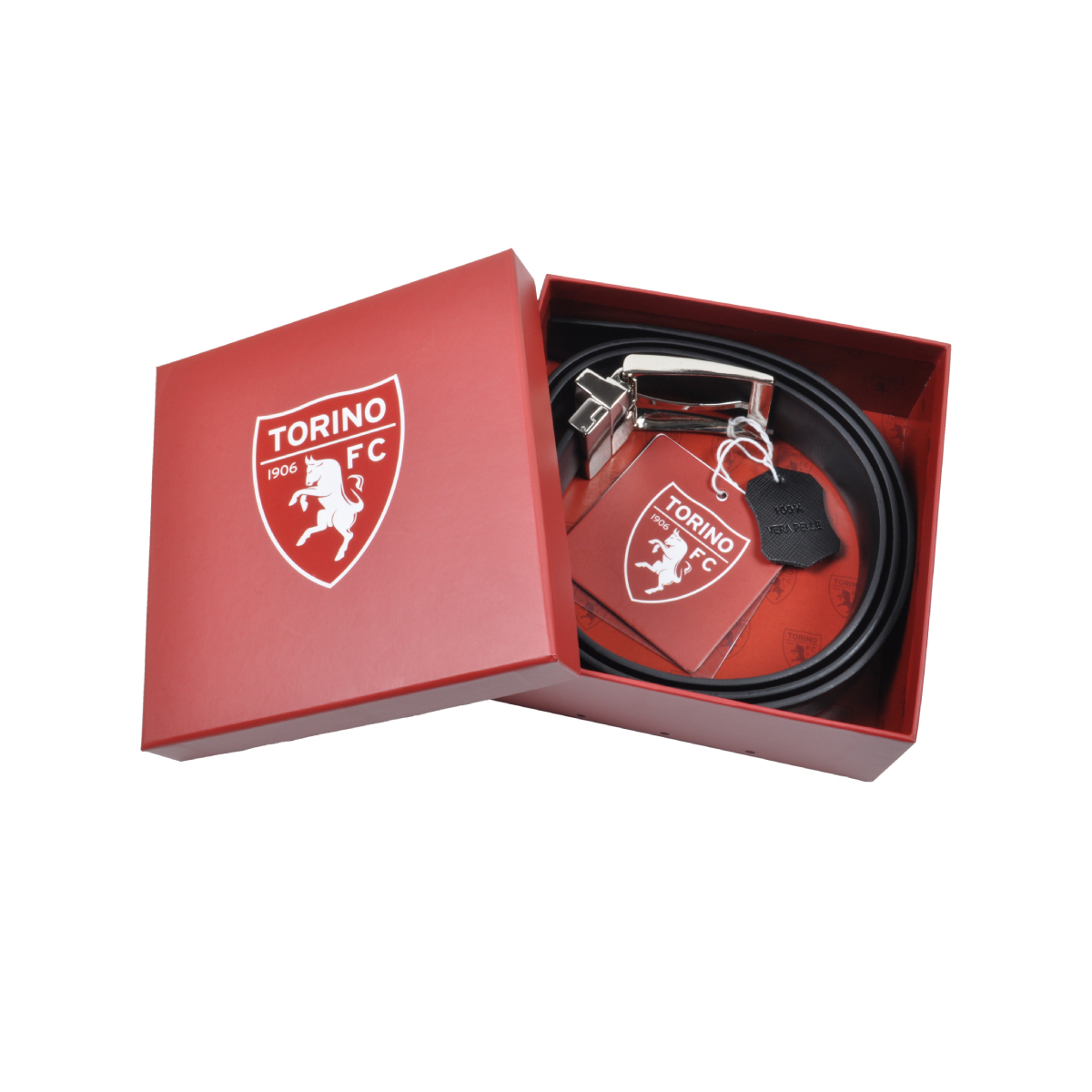 CINTURA PELLE CLASSICA REVERSIBILE SAFFIANO-LISCIA IN BOX size L XL TORINO
