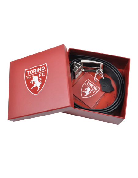 CINTURA PELLE CLASSICA REVERSIBILE SAFFIANO-LISCIA IN BOX size L XL TORINO