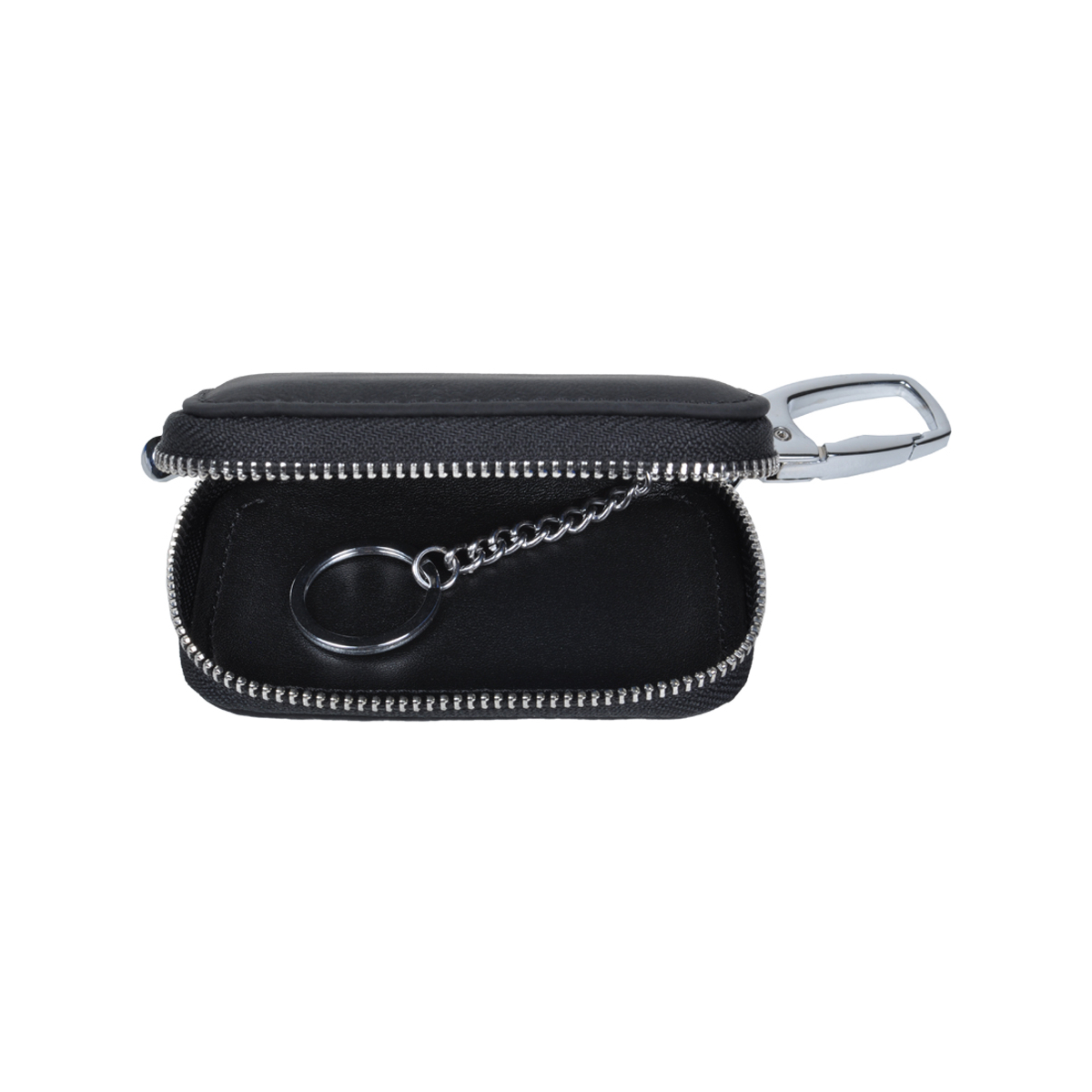 PORTACHIAVI PELLE CON ZIP Est.100%PELLE Int.100%PU ITALIA