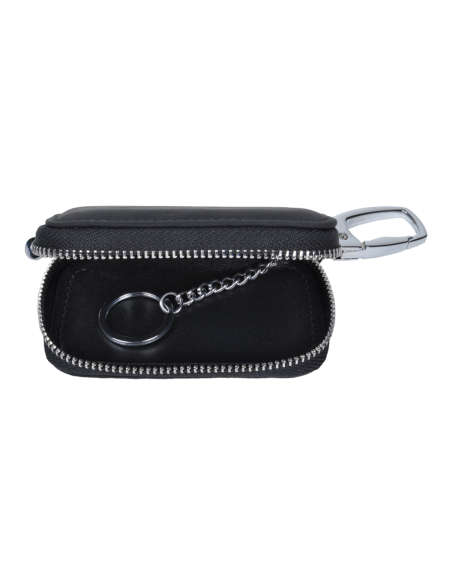 PORTACHIAVI PELLE CON ZIP Est.100%PELLE Int.100%PU ITALIA