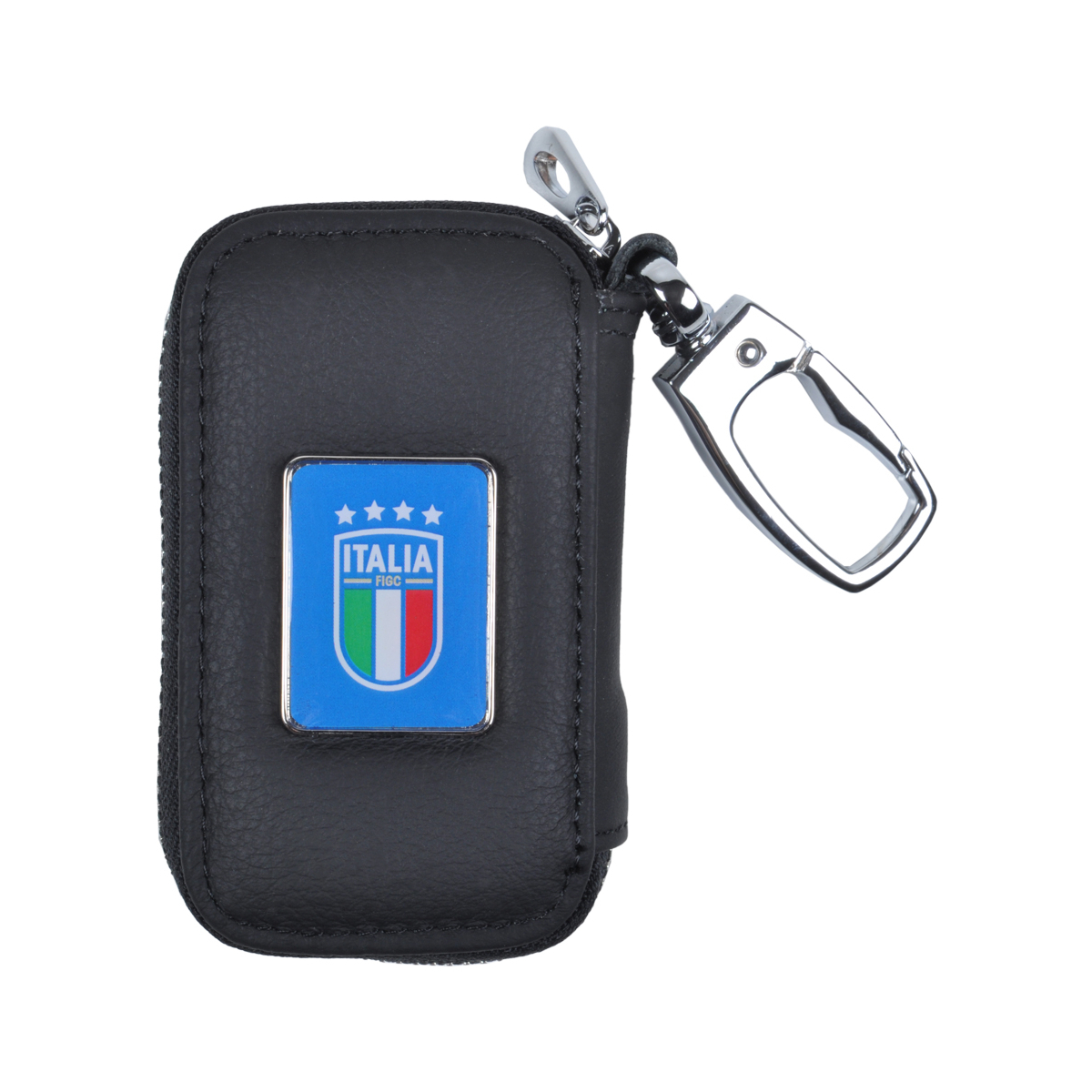 PORTACHIAVI PELLE CON ZIP Est.100%PELLE Int.100%PU ITALIA