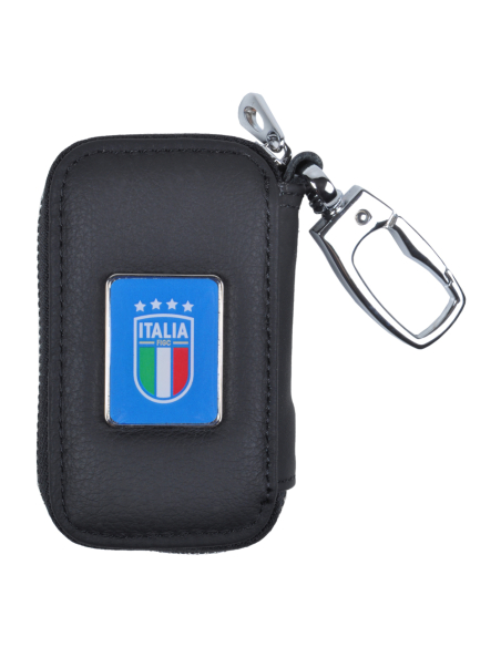 PORTACHIAVI PELLE CON ZIP Est.100%PELLE Int.100%PU ITALIA