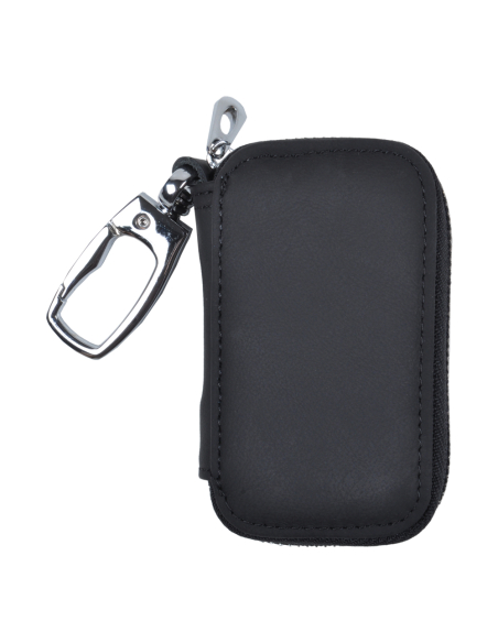 PORTACHIAVI PELLE CON ZIP Est.100%PELLE Int.100%PU ITALIA