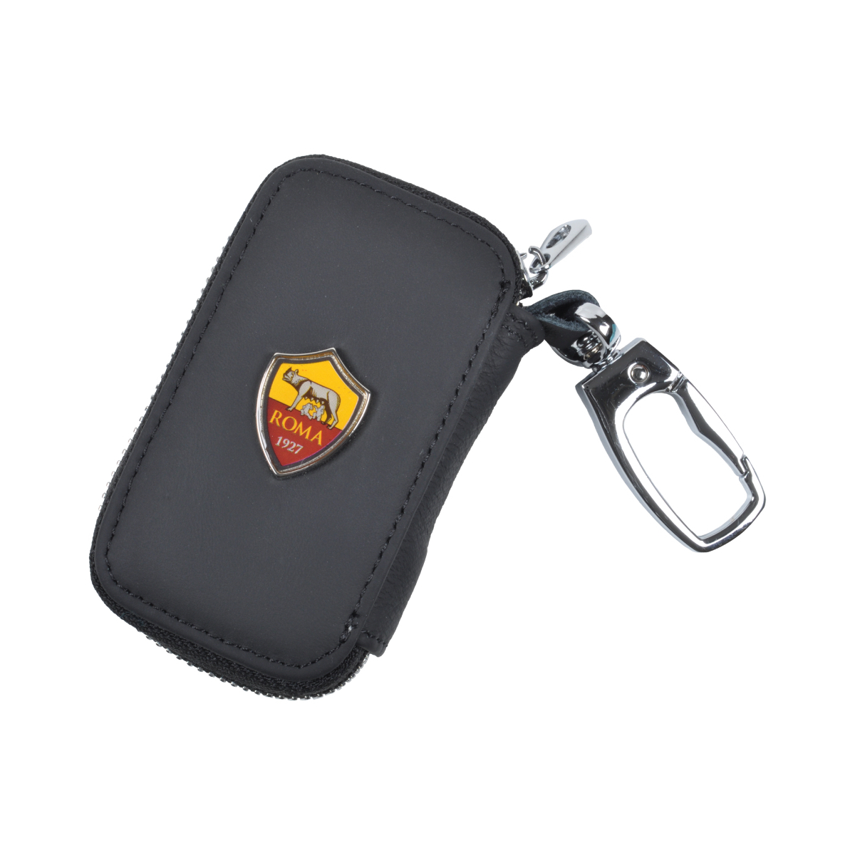 Portachiavi Pelle Con Zip Est.100%pelle Int.100%pu Roma - Imma Italy