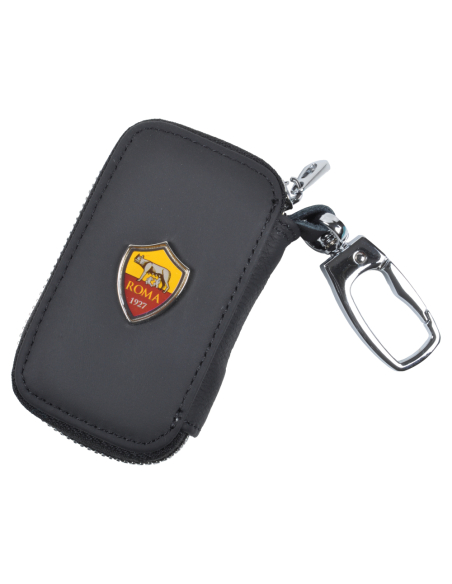 Portachiavi Pelle Con Zip Est.100%pelle Int.100%pu Roma - Imma Italy