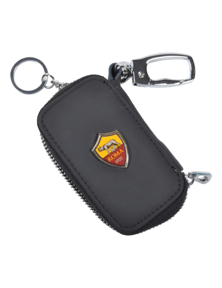 Portachiavi Pelle Con Zip Est.100%pelle Int.100%pu Roma - Imma Italy
