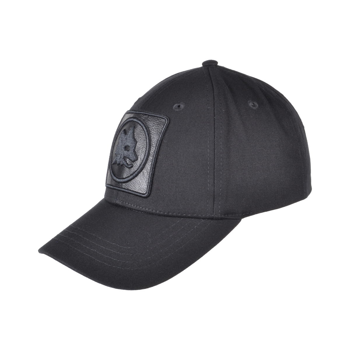 CAPPELLO BASEBALL PATCH PELLE RICAMO 100%CO ROMA