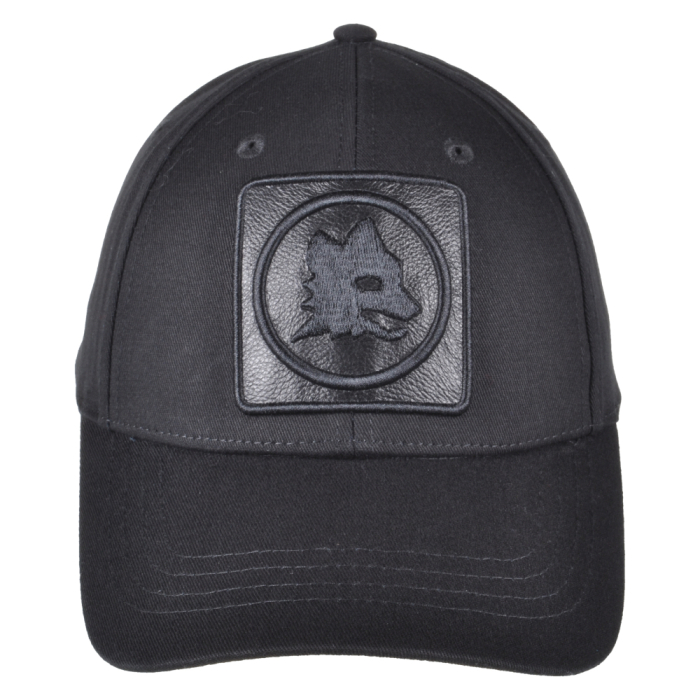 CAPPELLO BASEBALL PATCH PELLE RICAMO 100%CO ROMA