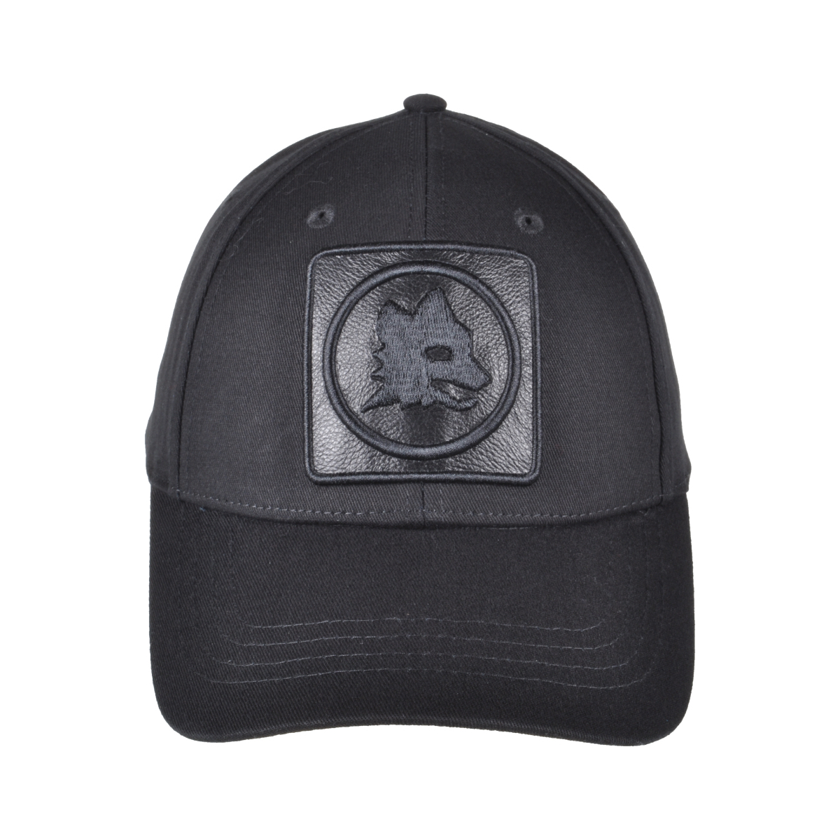 CAPPELLO BASEBALL PATCH PELLE RICAMO 100%CO ROMA