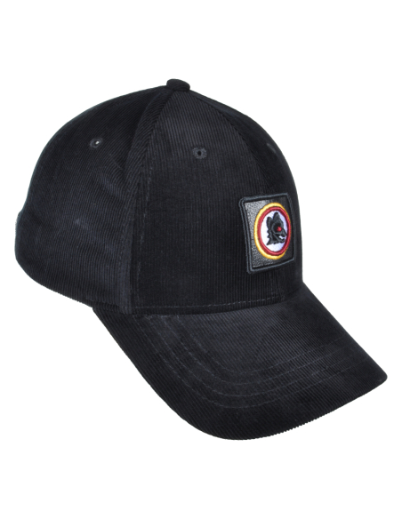 CAPPELLO BASEBALL PATCH PELLE RICAMO 100%CO ROMA