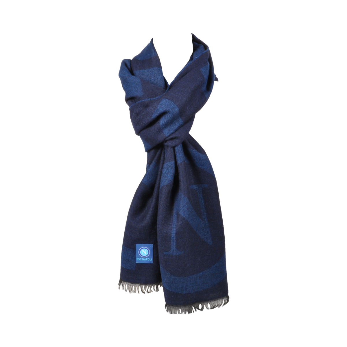 SCIARPA LOGATA MADE IN ITALY IN BOX 50%PC 38%MD 8%WO 4%WP Enzo Castellano SSC NAPOLI