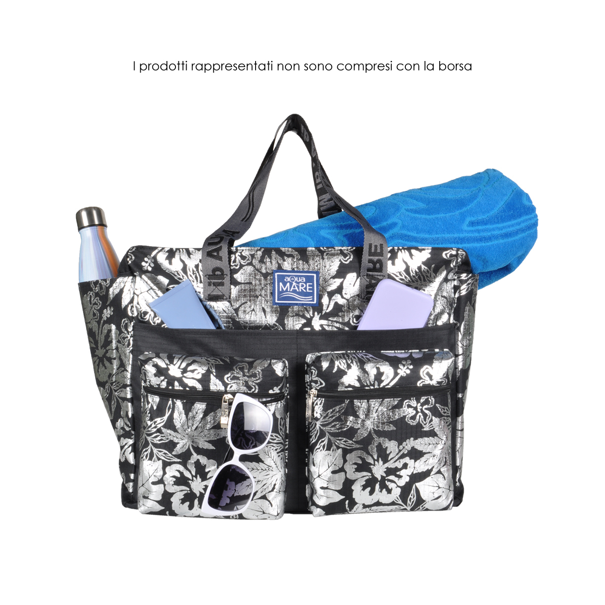 BORSA MARE METAL 100%PL AQUA DI MARE