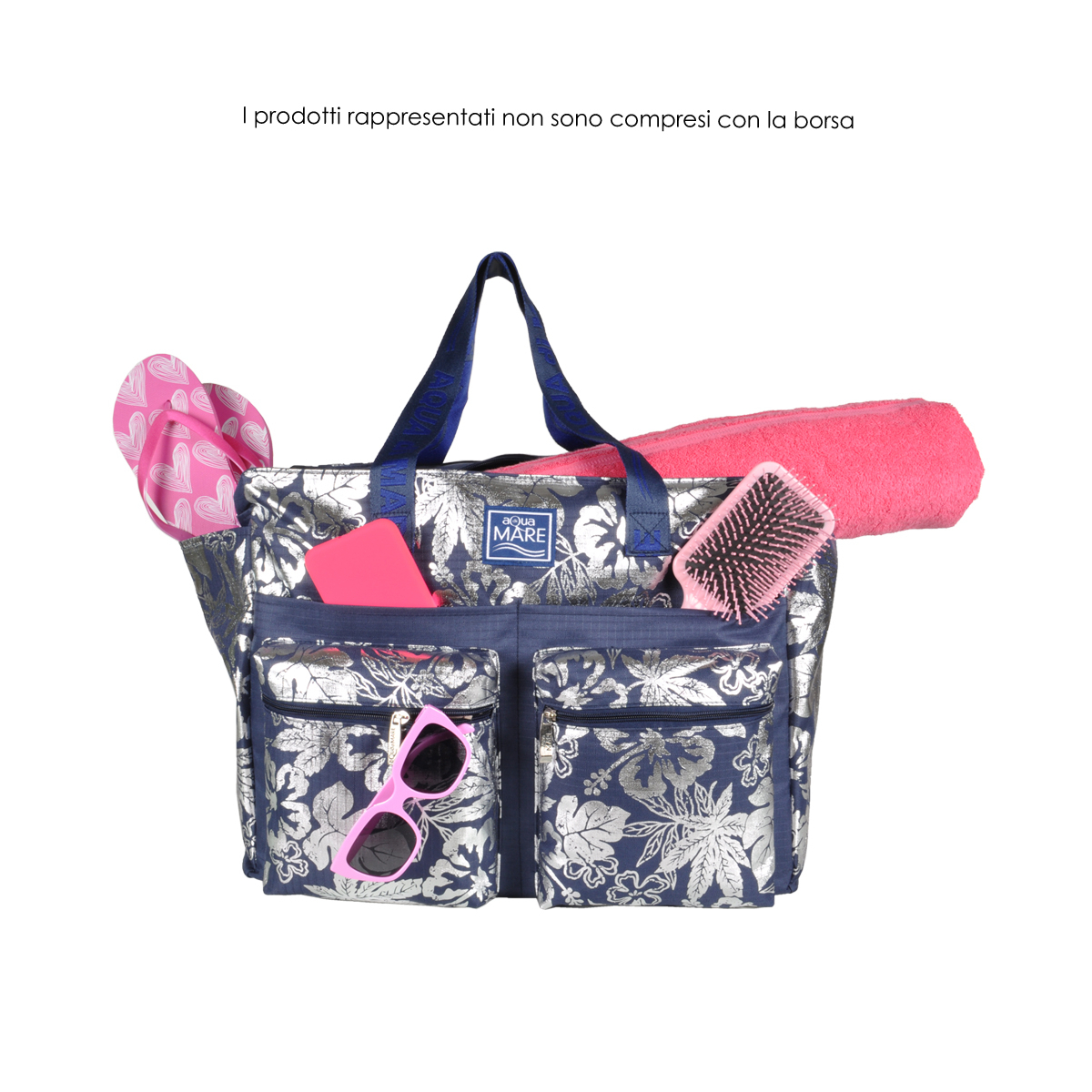 BORSA MARE METAL 100%PL AQUA DI MARE