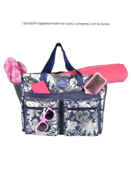 BORSA MARE METAL 100%PL AQUA DI MARE